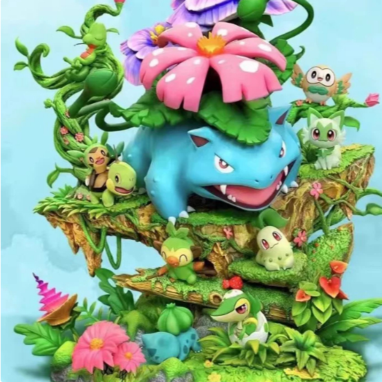 Mô Hình Pokemon Venusaur EGG Studio 33cm GK Figure Bulbasaur Grass Type Sưu Tầm Anime