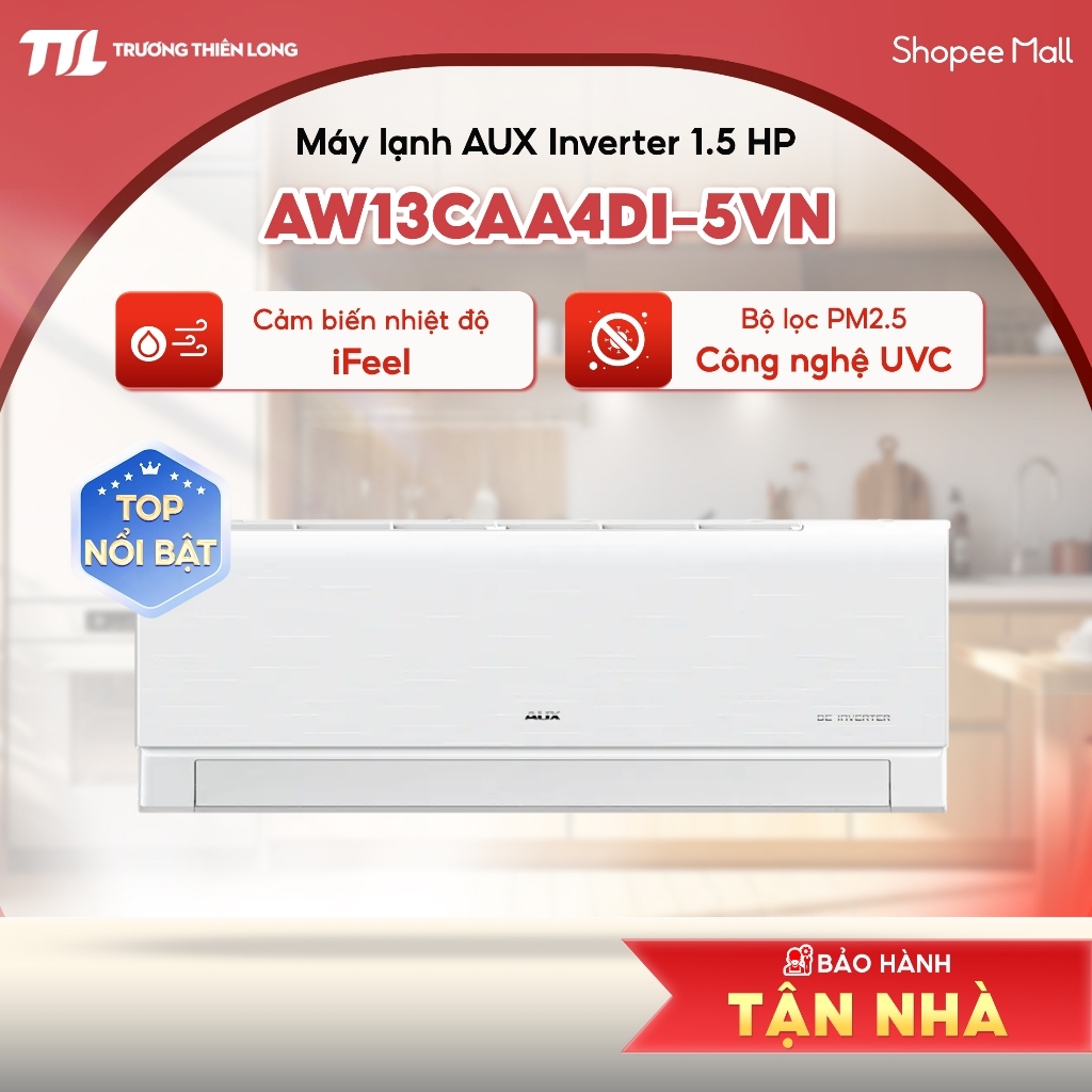 Máy Lạnh Aux Inverter AW10CAA4DI-5VN | AW13CAA4DI-5VN | AW18CAA4DI-5VN | AW24CAA4DI-5VN [TOÀN QUỐC]
