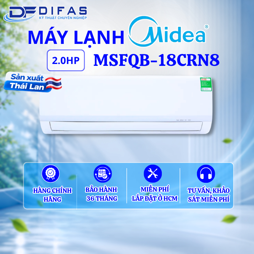 Máy lạnh MIDEA 2.0HP MSFQB-18CRN8
