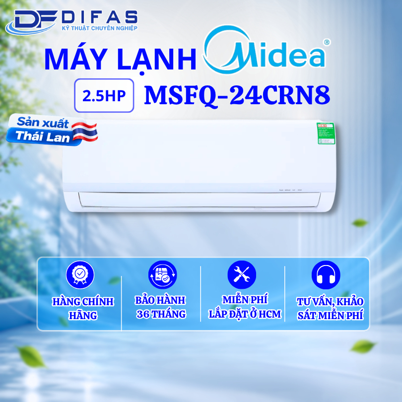 Máy lạnh MIDEA 2.5HP MSFQ-24CRN8