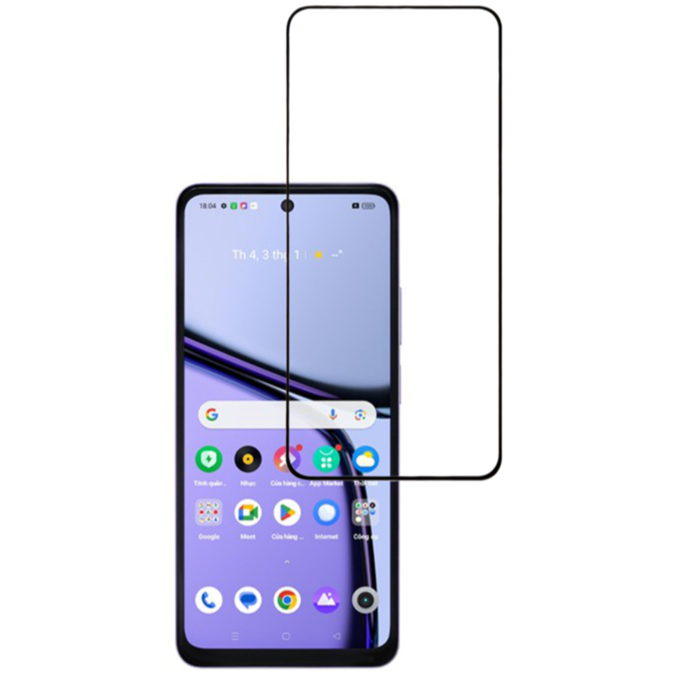 Combo 2 cường lực Realme C65 kính full màn hình full keo