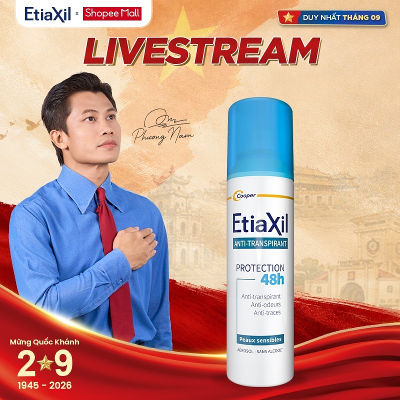 [ETIAXIL] Xịt Khử Mùi Toàn Thân Etiaxil Bảo Vệ Kép 150ml