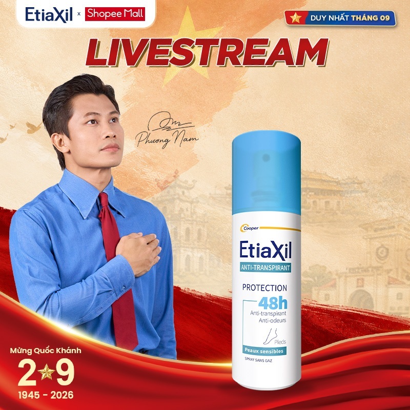 [ETIAXIL] Xịt Khử Mùi Chân Etiaxil Bảo Vệ Kép 100ml