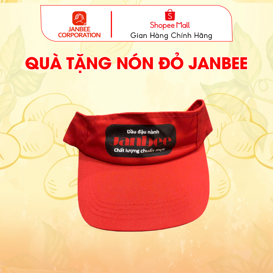 [Hàng Tặng Không Bán] Quà Tặng khi mua dầu đậu nành Janbee - Nón đỏ Janbee