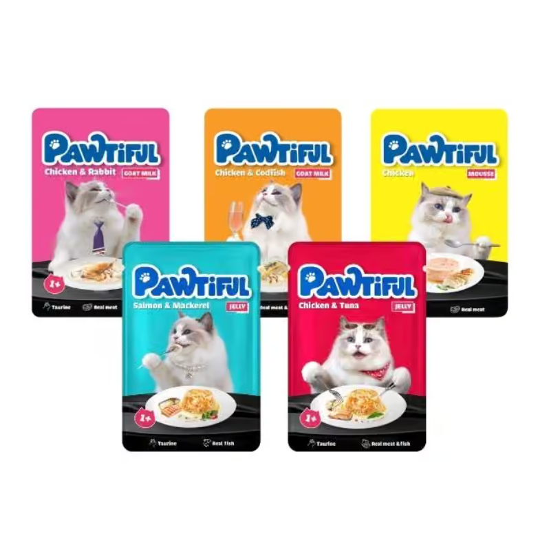 Pate Pawtiful cho mèo, pate mix sữa, pate mousse cho mèo - lutpet