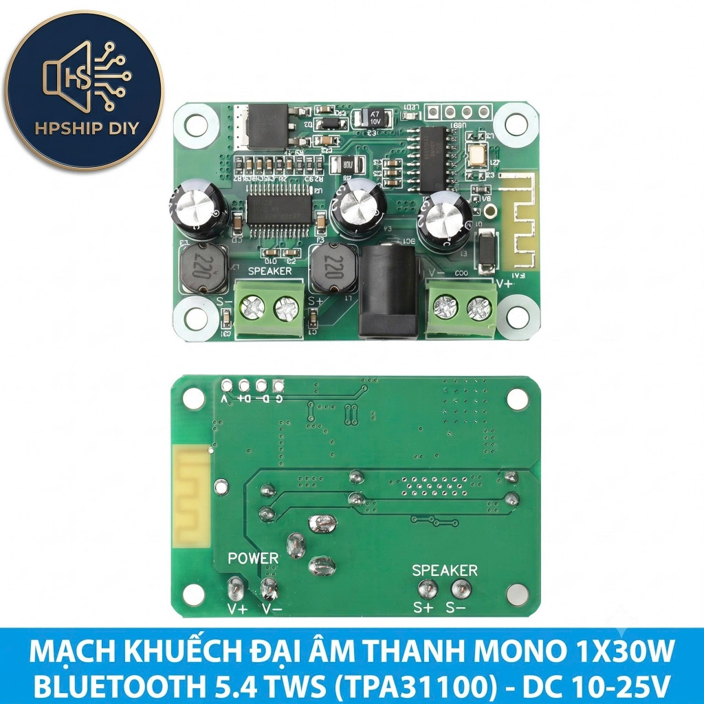 Mạch loa bluetooth Mono 30w - có TWS - TPA3110 - Tiếng khởi động êm - Không bụp loa khi tắt bật