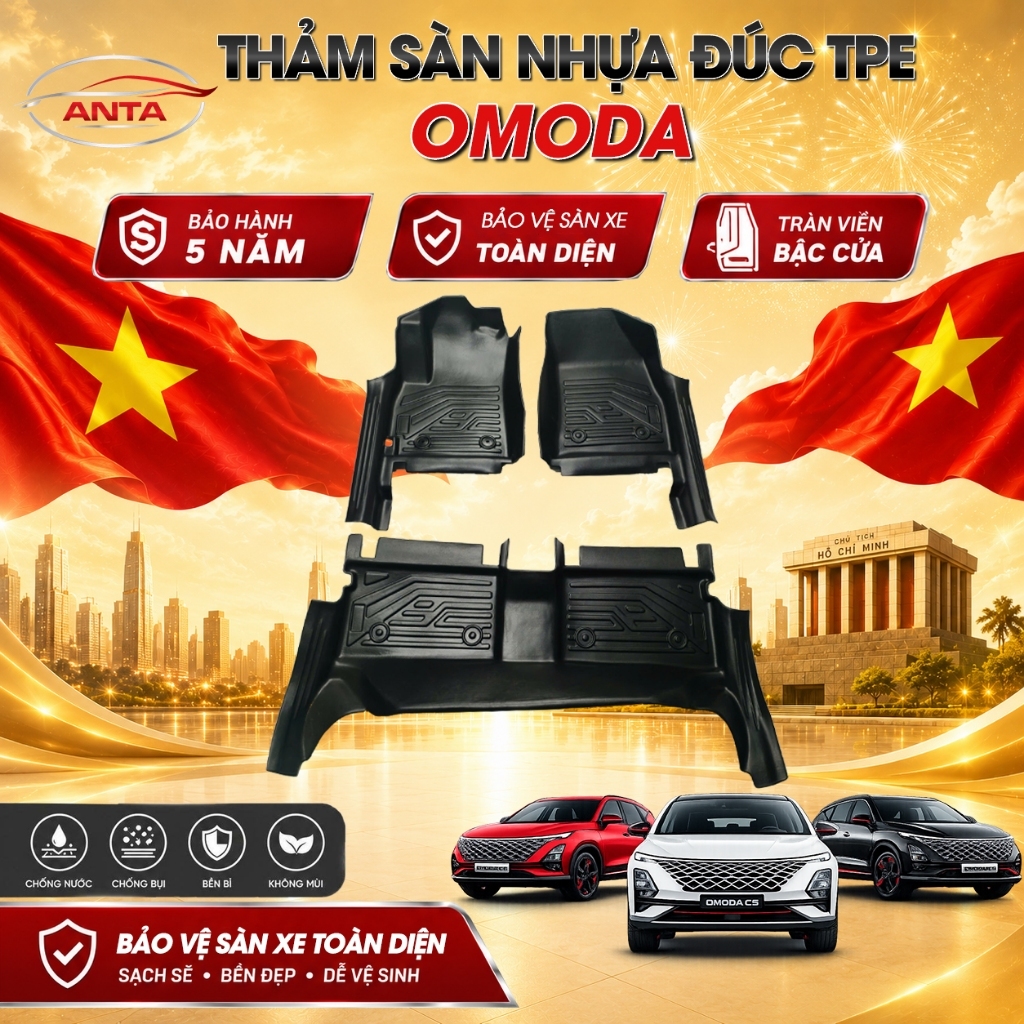 Thảm Lót Sàn Xe OMODA [Đủ Các Dòng Xe] Chính Hãng OMODA C5 Tràn Viền Bậc Cửa, Chuẩn Form Cao Cấp