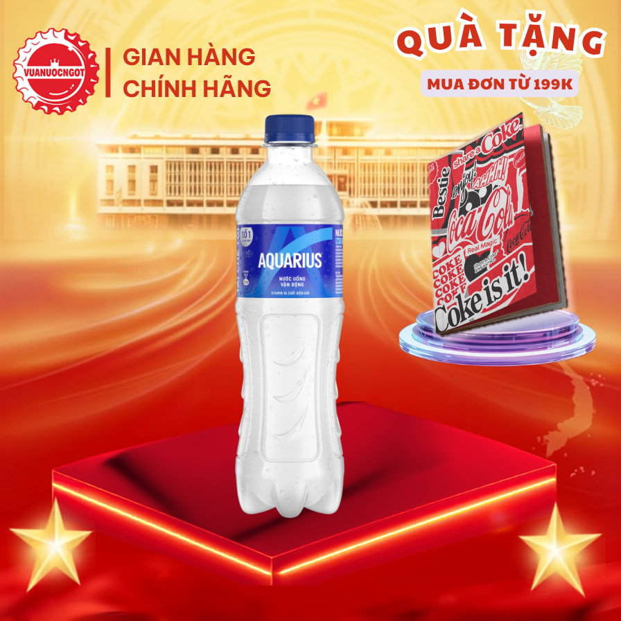 Lốc 24 Chai Nước Uống Thể Thao Vận Động Aquarius 500ml/Chai Coca-Cola Sale 15.8_SP