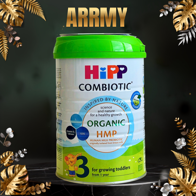 HiPP số 03 Organic 800g - Sản phẩm dinh dưỡng công thức cho bé, Combo 2-3-4 lon Hipp Organic S3