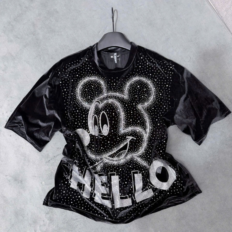 [Follow shop nhận mã 10k] Áo nhung cộc tay đá mickey UMEE STORE QCCC AP1097