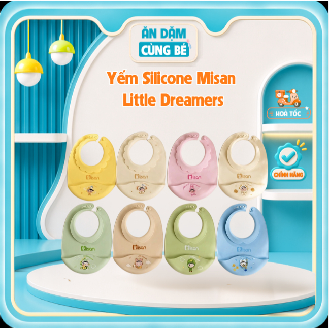 Yếm Misan Silicone Little Dreamers"