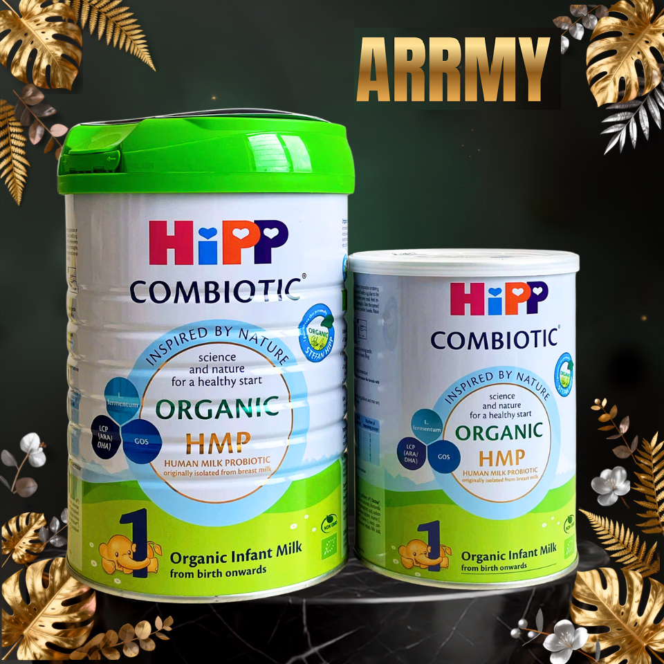 HiPP Organic S1 LON NHỎ 350g, 400g, 800g Hipp nhỏ mang đi sinh, HiPP 1 dê, bò, hữu cơ nhập khẩu Đức