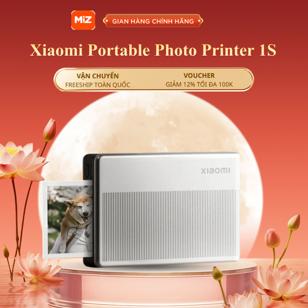 Máy in ảnh bằng nhiệt Xiaomi Portable Photo Printer 1S - Bảo hành 12 Tháng