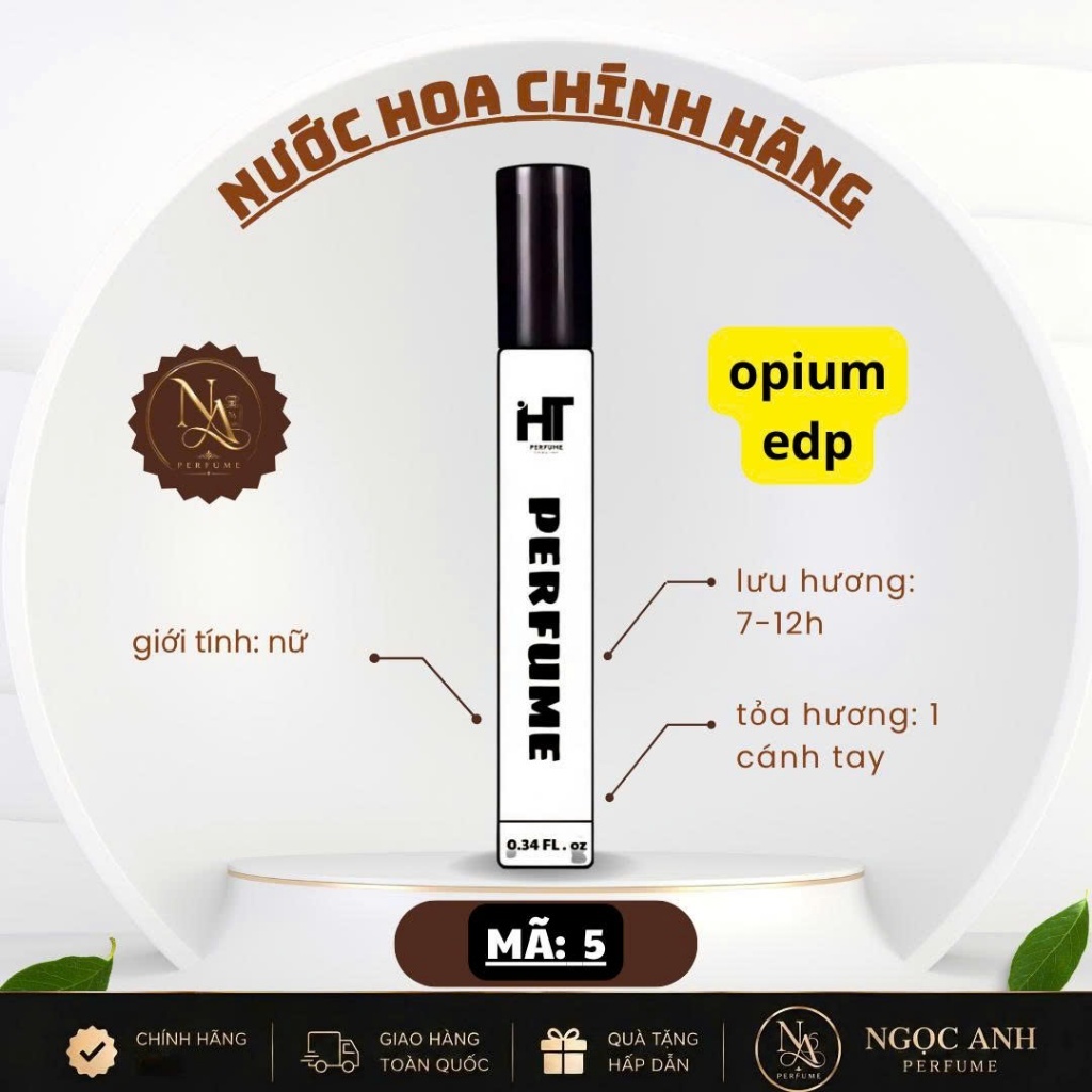 ngọc anh perfume [opium edp 10ml.] nước hoa nữ hương cafe