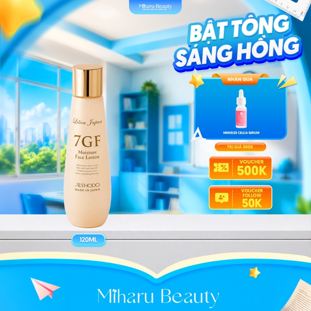 Nước cân bằng cấp ẩm sâu và trẻ hoá da tinh chất Peptide và Collagen  - 7GF Face Lotion 120ml