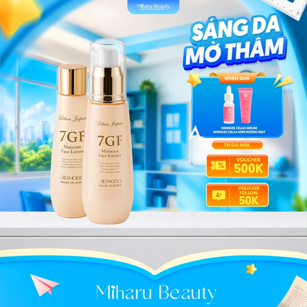 Combo 7GF Nước cân bằng , Tinh chất ngăn ngừa lão hóa