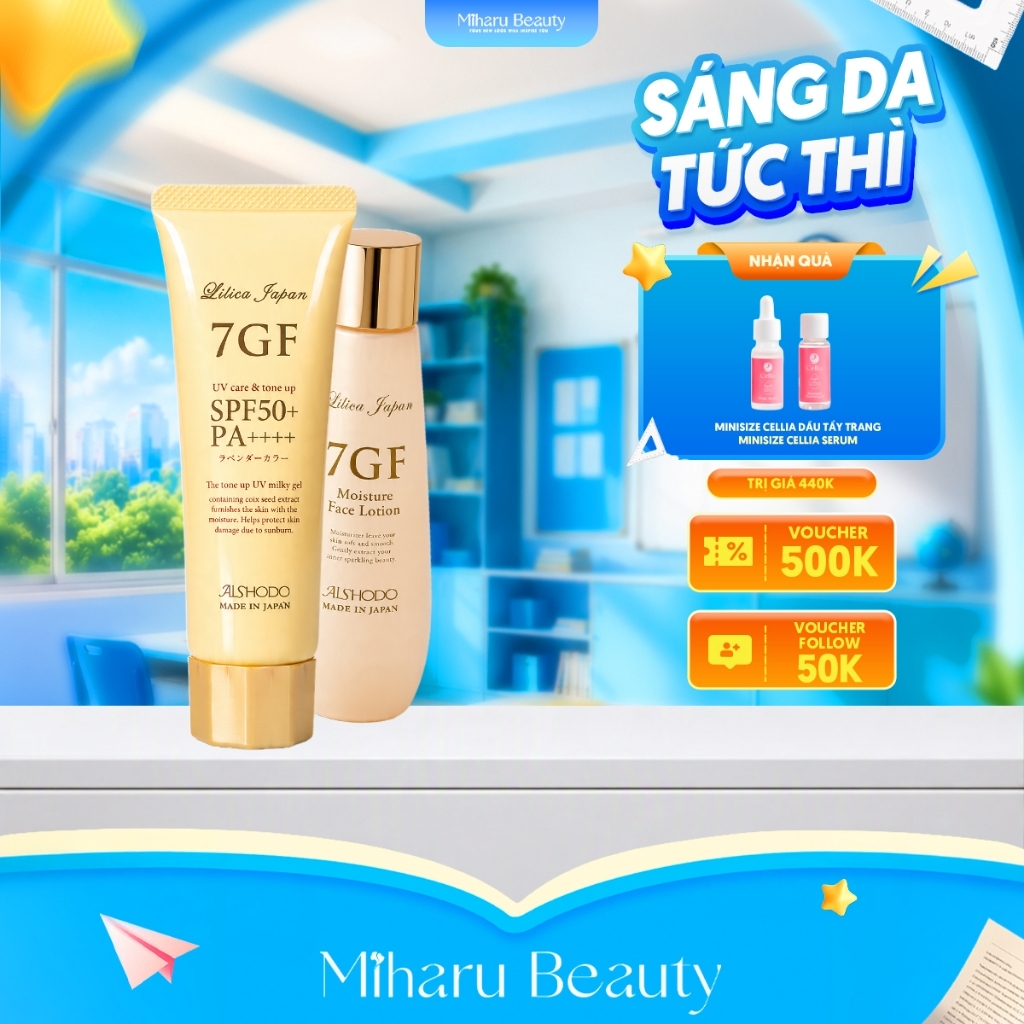 Combo 7GF Kem chống nắng , Lotion bảo vệ da khỏi ánh nắng