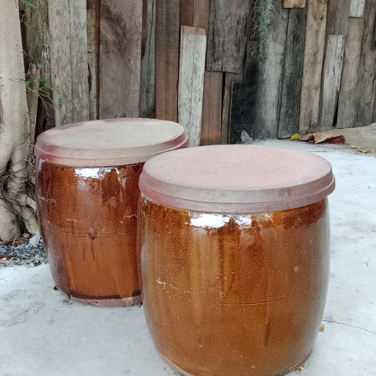 Khạp 20L - Khạp Da Bò Truyền Thống– Lu Gạo | Khạp Trồng Sen | Làm Mắm | Đựng Nước – Lu Miền Tây