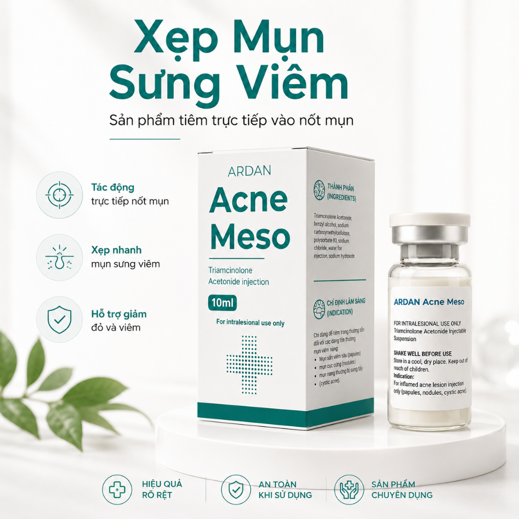Meso Mụn ARDAN - Chỉ dùng cho SPA, Clinic