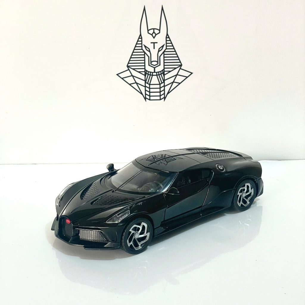 Mô Hình Xe Ôtô Kim Loại 1/24 Siêu Xe BUGATTI LA VOITURE NOIRE Dùng Để Trưng Bày Bàn Làm Việc