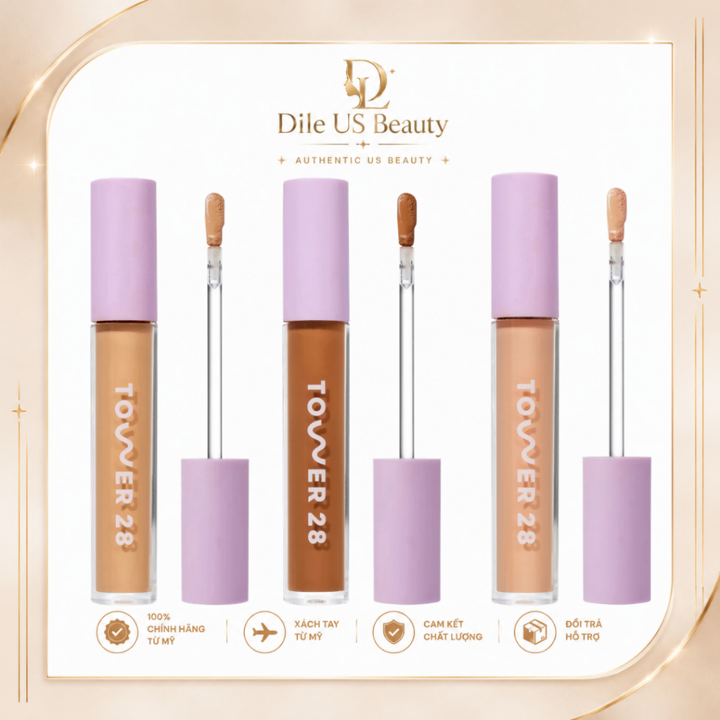 Tower 28 Beauty Swipe All-Over Hydrating Serum Concealer – Che Khuyết Điểm Dạng Serum Cấp Ẩm, Lâu Tr