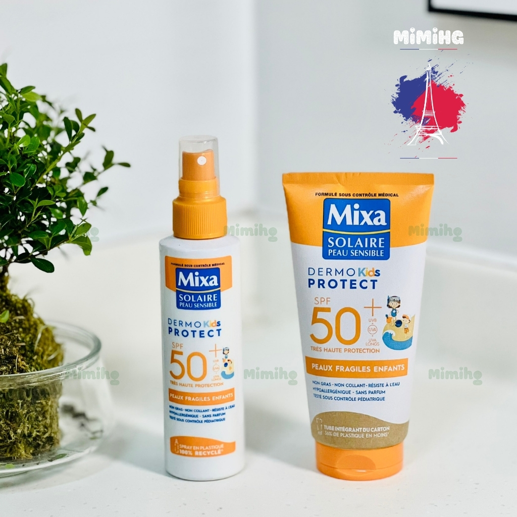 Kem chống nắng trẻ em Mixa Kids Protect chăm sóc, bảo vệ làn da nhạy cảm cho trẻ_MiMi HG