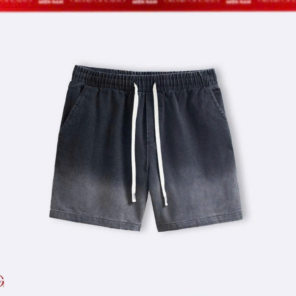 ATINO - Quần Short Denim Nam Trơn Basic Dày Dặn Co Giãn Nhẹ Form Regular LocalBrand Hot Trend