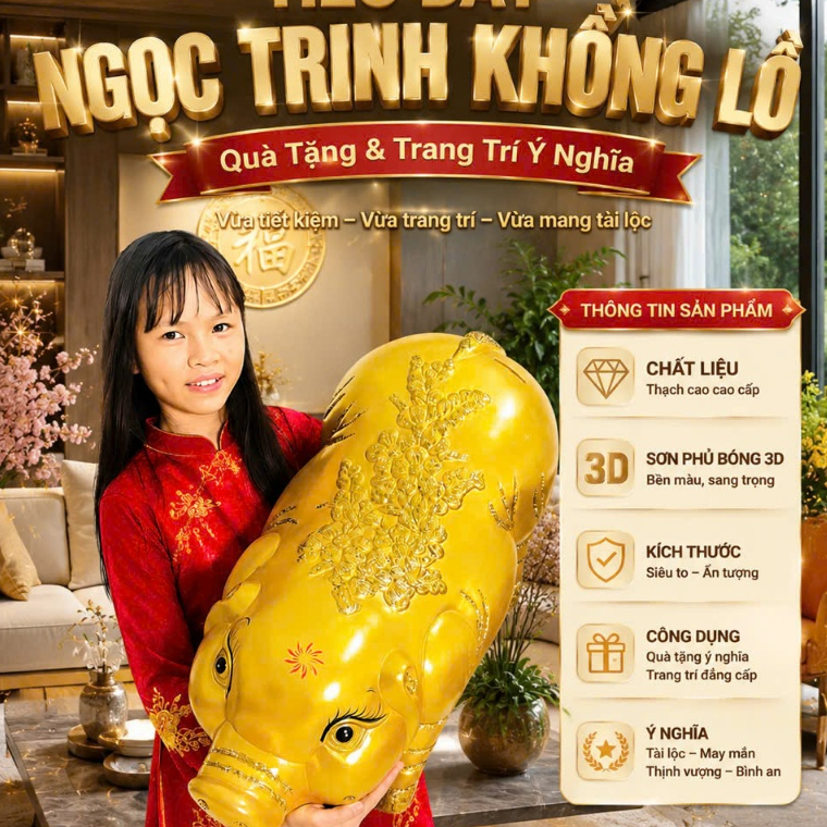 Heo Đất Tiết Kiệm-Mẫu Heo NGỌC TRINH TÀI LỘC (KHỔNG LỒ) Mẫu Heo siêu Hót khi mọi người đập ra thì th