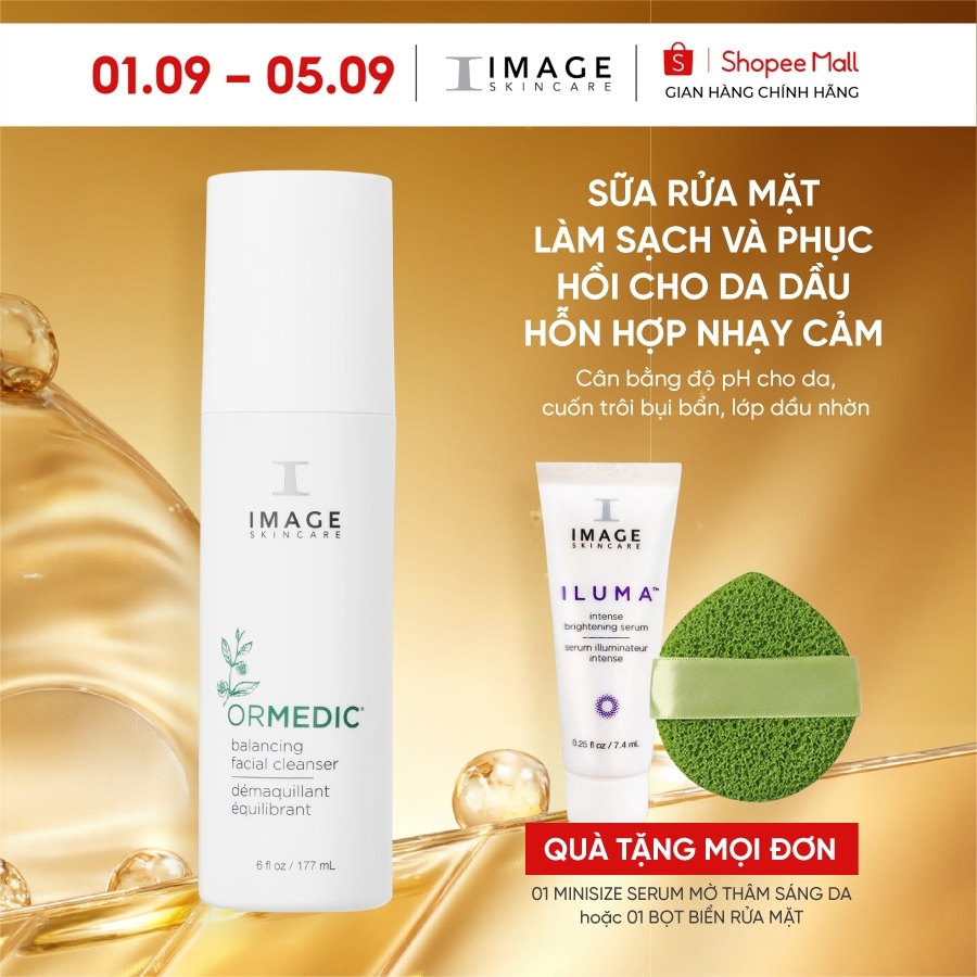 Sữa rửa mặt cân bằng da IMAGE Skincare ORMEDIC Balancing Facial Cleanser - 177ml