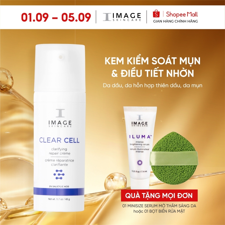 Kem dưỡng image giảm mụn, kiểm soát nhờn cho da dầu mụn IMAGE Skincare CLEAR CELL Clarifying Repair 