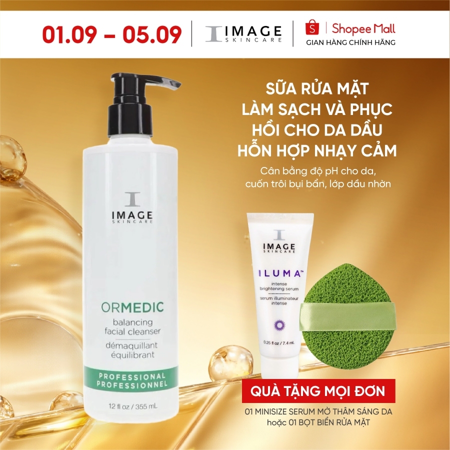 Sữa rửa mặt phục hồi da IMAGE Skincare ORMEDIC Balancing Facial Cleanser