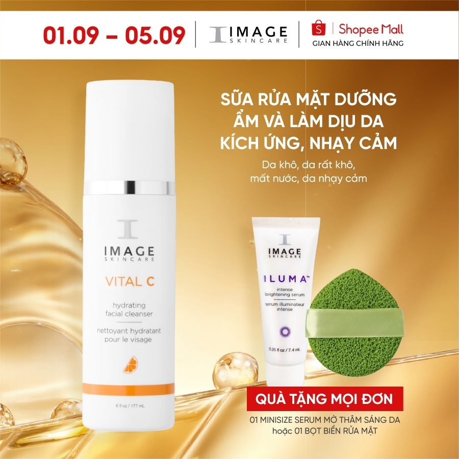 Sữa rửa image skincare mặt đa năng IMAGE VITAL C Hydrating Facial Cleanser 177ml