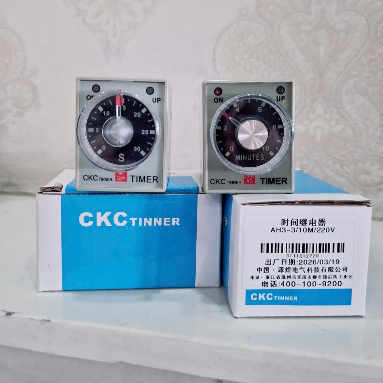 Timer hẹn trễ ON DELAY AH3-3 220V nhiều thời gian khác nhau
