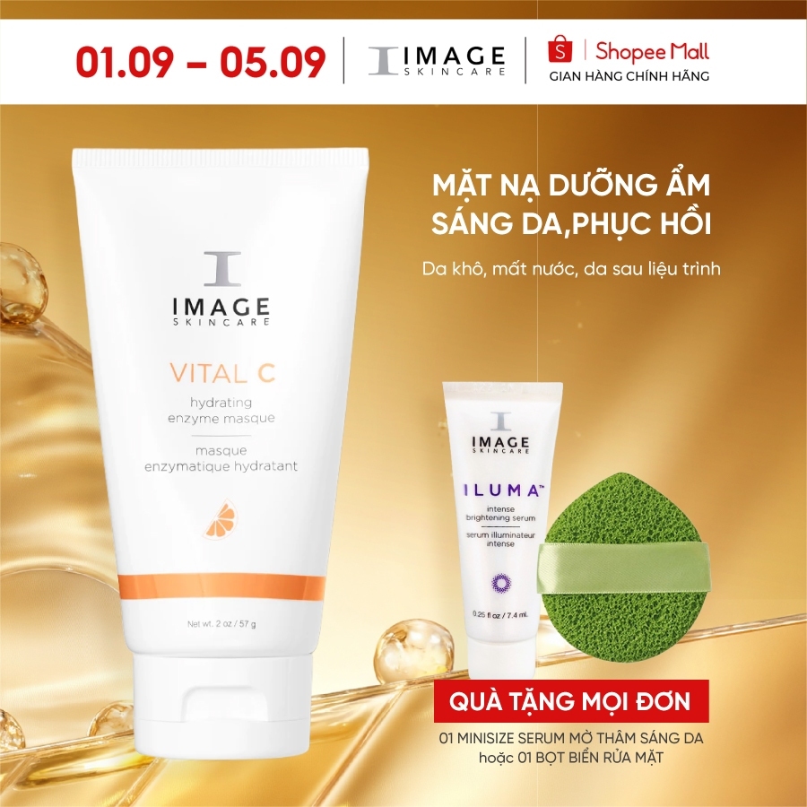 Mặt nạ dưỡng ẩm phục hồi IMAGE Skincare VITAL C Hydrating Enzyme Masque 57g