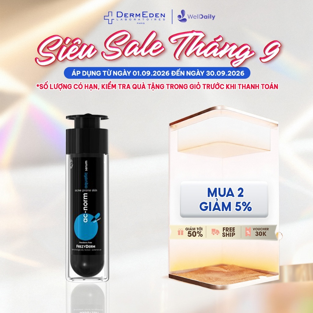Serum cấp nước, giảm thâm mụn cho da dầu mụn Frezyderm Ac-Norm Aquatic Serum 50ml