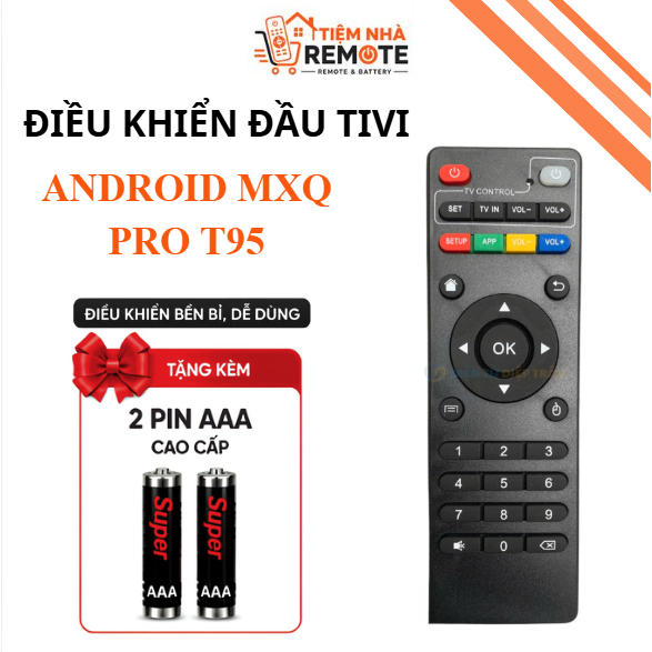 Remote Điều khiển đầu TV Box Android MXQ Pro T95 Sries X96 MX9 M8 Series M9C H9 - TIỆM NHÀ REMOTE