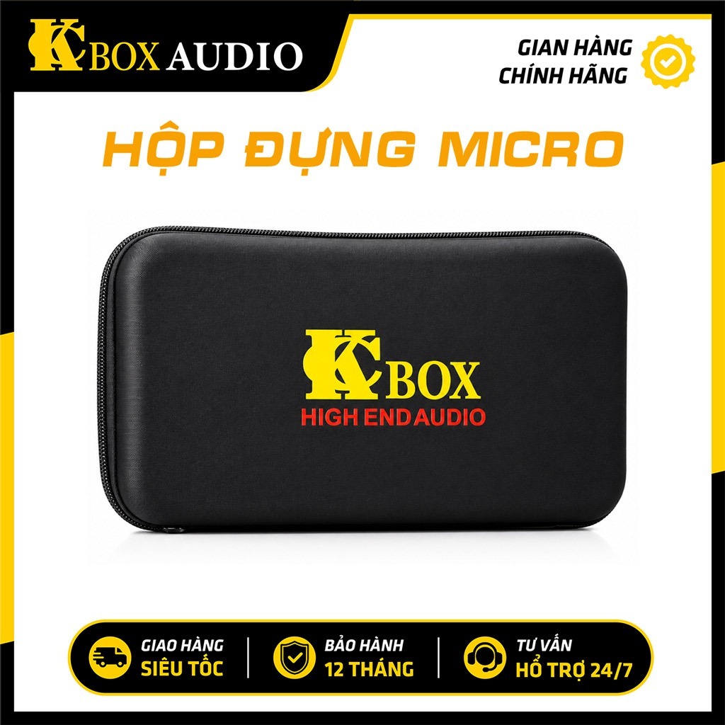 Hộp Đựng Micro KCBOX Chính Hãng Hộp Bảo Vệ Micro Không Dây Phụ Kiện Micro Karaoke 28x17x8cm