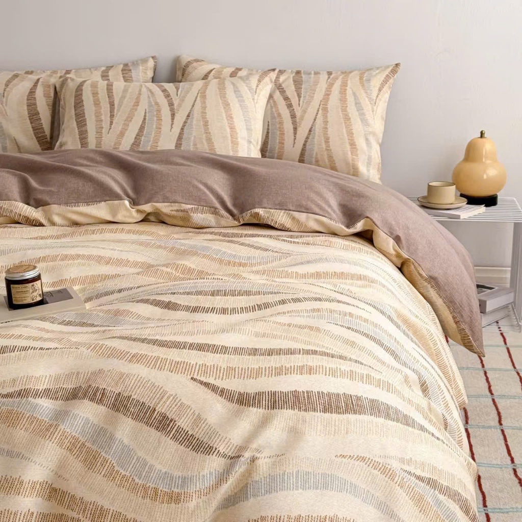 Sét Ga Gối kèm Vỏ Chăn EverDream 91, 100%cotton living cao cấp nhập khẩu, Nhận May Theo Yêu Cầu