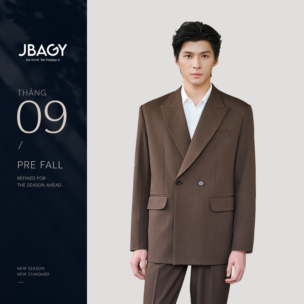 Áo khoác Blazer nam JBAGY Atelier Jacket ve nhọn vải âu cao cấp - JK0102