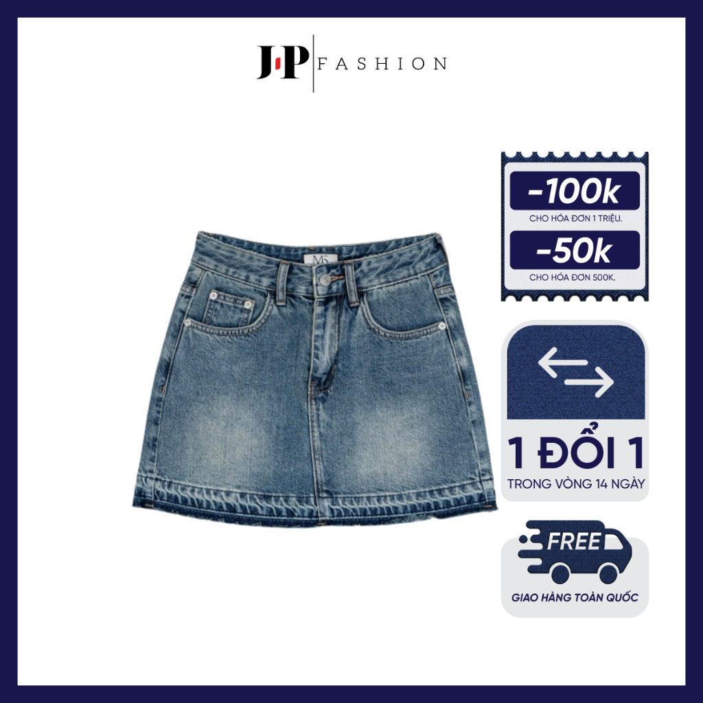 Chân Váy Jean Ngắn J-P Fashion, Chất Liệu Jean Bền Màu, Phong Cách Trẻ Trung Đường Phố 17011900