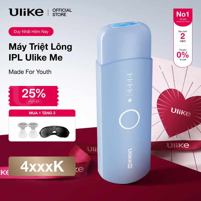 [KOL]Máy triệt lông Ulike ME công nghệ làm mát Ice Cooling IPL Sapphire Xanh thiên thanh