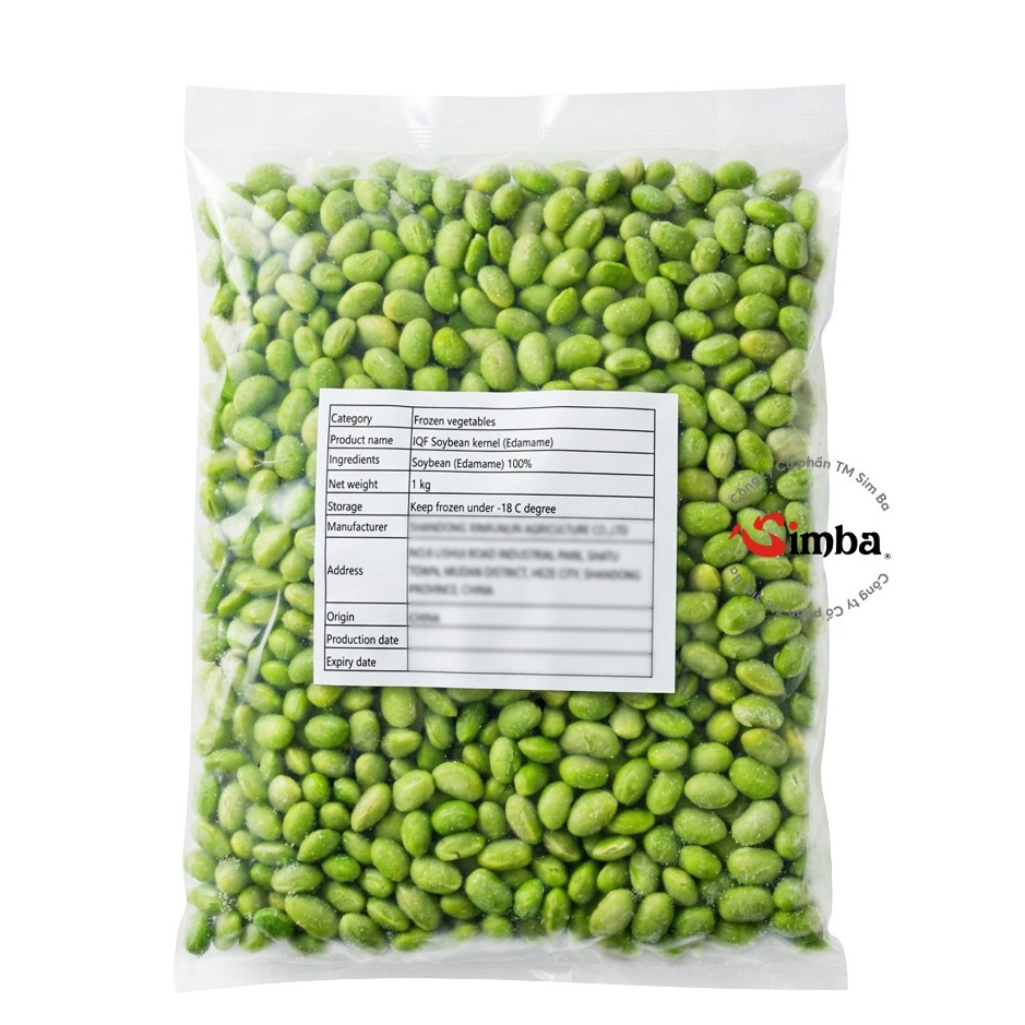 Đậu nành edamame tách vỏ Shinyei 1kg/gói