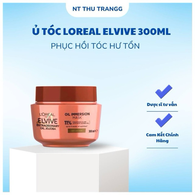 Bill Hãng - Ủ Tóc Dành Cho Tóc Hư Tổn ELVIVE 300ml