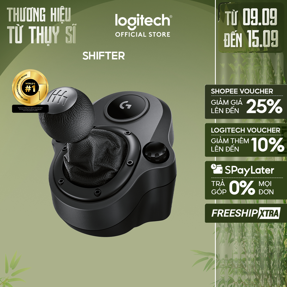 Logitech Shifter - Phụ kiện cần số chơi game sử dụng cho Vô lăng Logitech G29 & Logitech G923