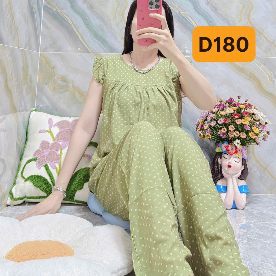 Bộ tole lanh quần dài tay cánh tiên đẹp , vải  tole lanh 2 da F21 loại  1