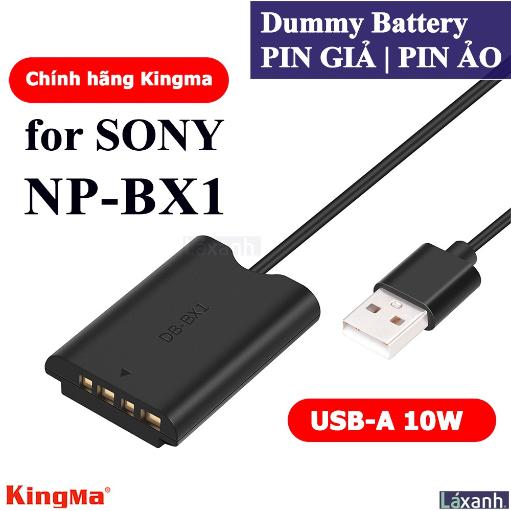 Dummy Sony NP-BX1 | Pin giả pin ảo pin dummy battery Sony ZV1 RX1 RX100 WX30 MV10 WX500 X1000V DC Co