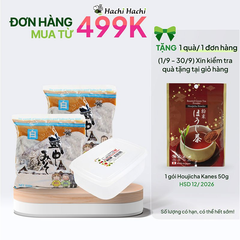 Tương Miso trắng, miso đỏ, miso rau củ Yamagen Nhật Bản chay mặn điều dùng được kèm hộp nhựa đựng ti