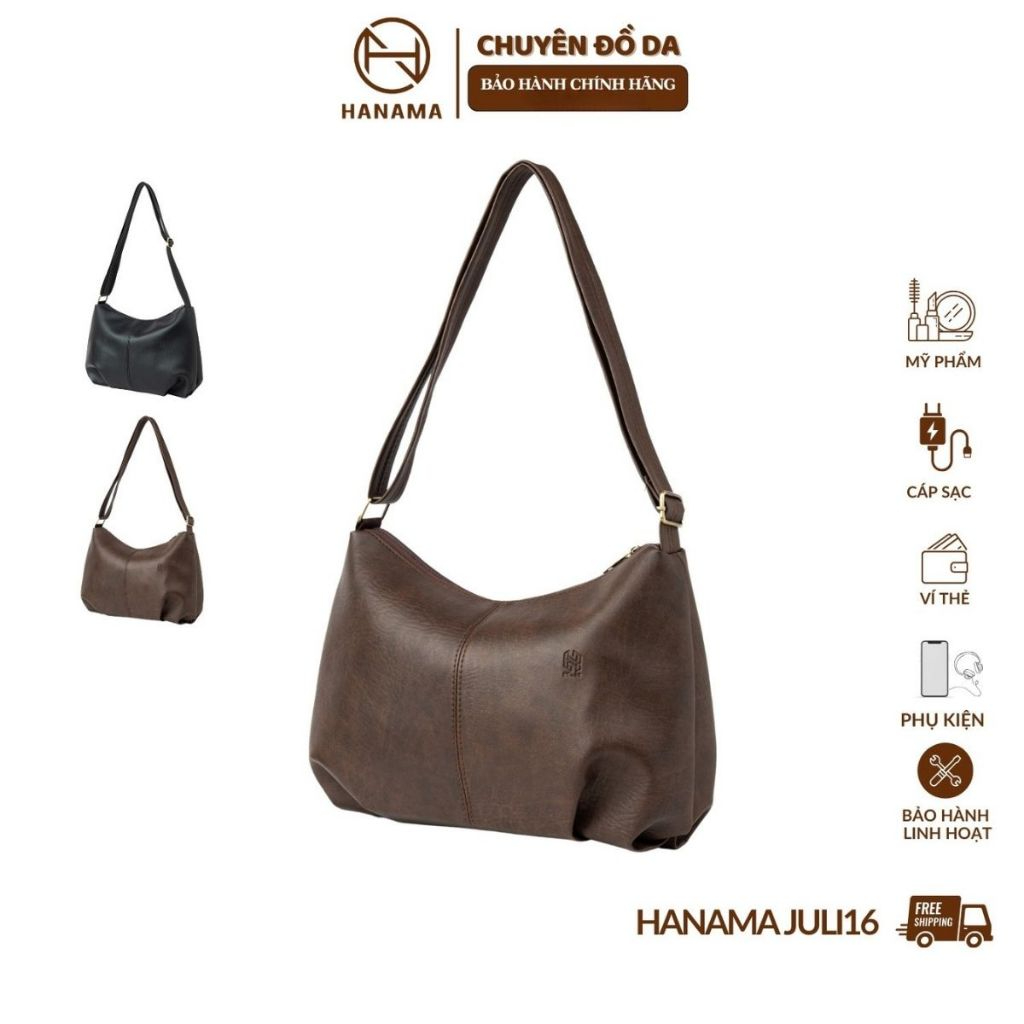 Túi tote basic hàng cao cấp đeo vai thiết kế túi Tote Hanama Juli16 Da Bag Đen…