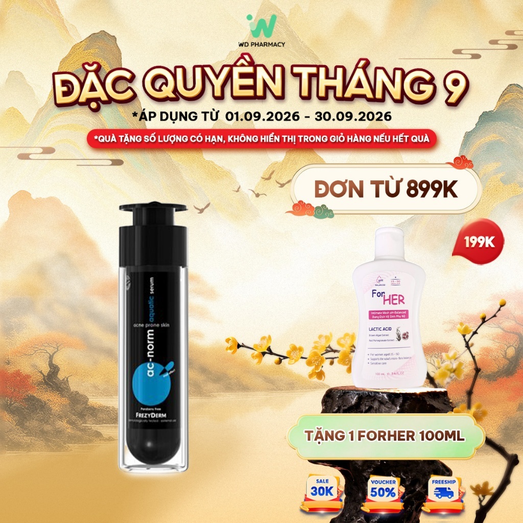 Serum cấp nước cho da dầu mụn Frezyderm Ac-Norm Aquatic Serum 50ml