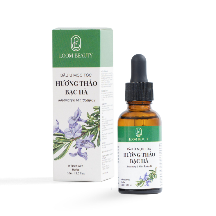 [QUÀ TẶNG KHÔNG BÁN] Dầu Ủ Mọc Tóc Hương Thảo Bạc Hà Loom Beauty 30mL
